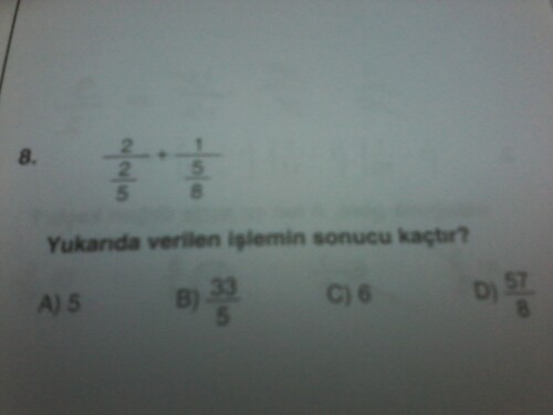 Bunu çözümünü yazar mısınız ?