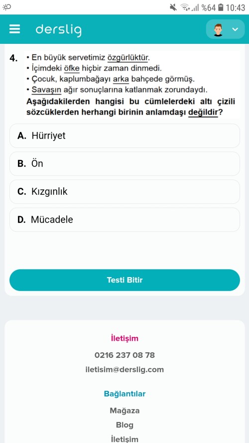Bu soru cevabı nedir