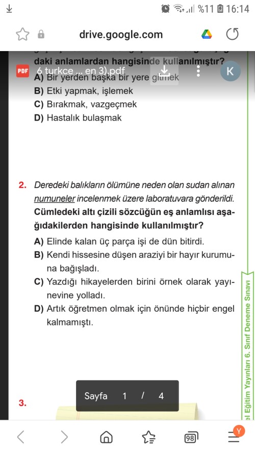 2.sorunun cevabı nedir⁉️