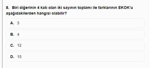 Bu sorunun cevabı nedir acaba ?