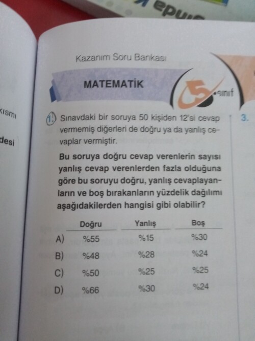 Arkadaşlar ben bu soruyu yapamadım açıklamalı anlatabilir misiniz?🙂