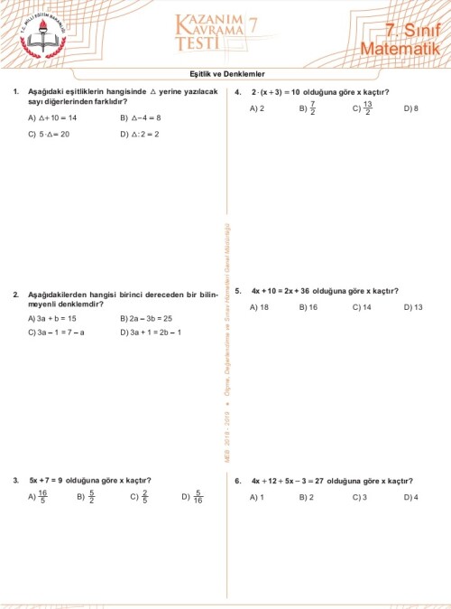 Arkadaşlar buradaki soruları rica etsem yapar mısınız 1,4,5 ve 6. Soruları sadece