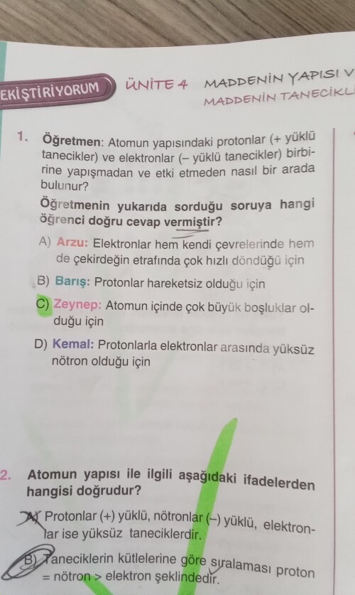 1.sorunun cevabı nasıl c olur lütfen anlatın yıldız veririm