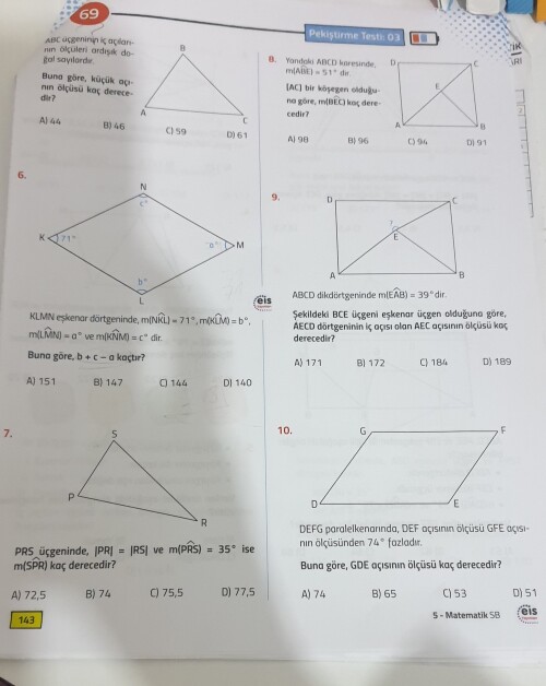 Tüm soruları cevaplayana 🌟