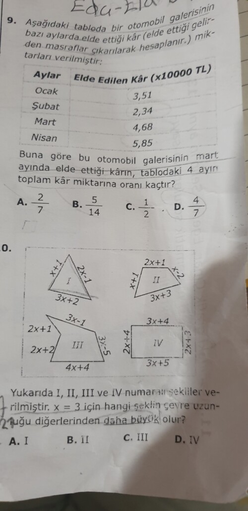 Arkdaşlar açıklamalı bir biçimde olsun acil (2 soru da var arkadaşlar)
