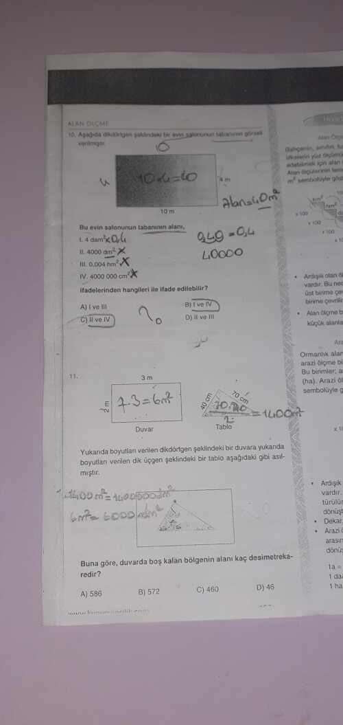 İki soruyu da açıklayarak çözene⭐⭐⭐