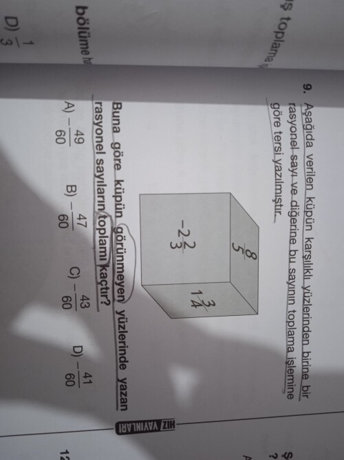 Bunun cevabını bilen varmı?