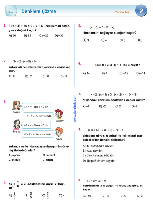 7.4.6 soruları çözene yıldız