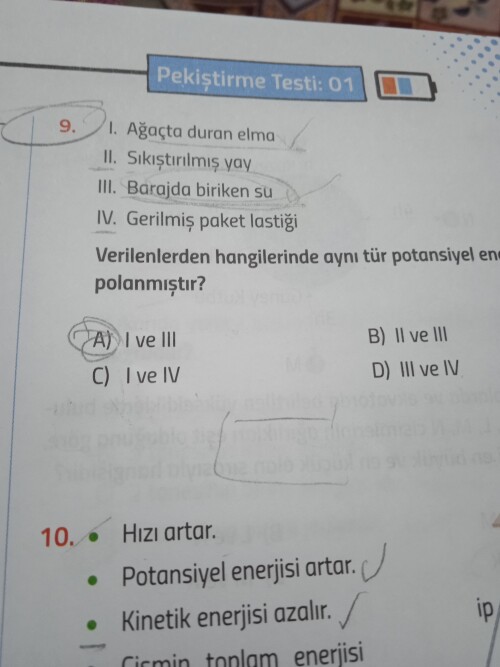 Arkadaşlar bu soruda yanlışlıkmı var çünkü ben a buldum cevap anahtarı c diyor