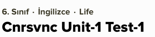 ÇILDIRACAM YETER ŞU TESTE Bİ BAKIN NOLURSUNUZ