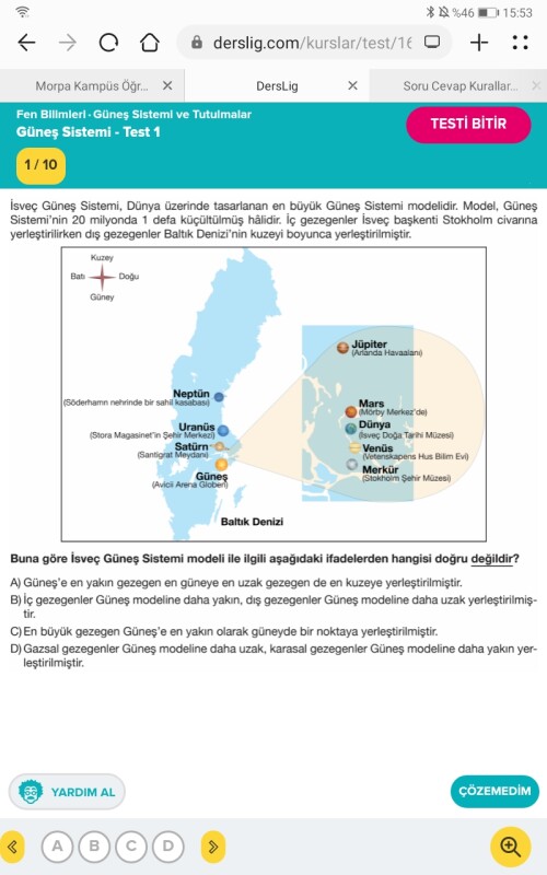 Sorunun çözümünü atarmısınız