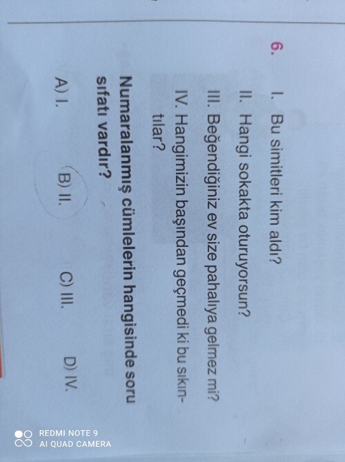 Sorunun cevabını söyleyebilirmisiniz? ve nasıl yaptığınızı açıklar mısınız?