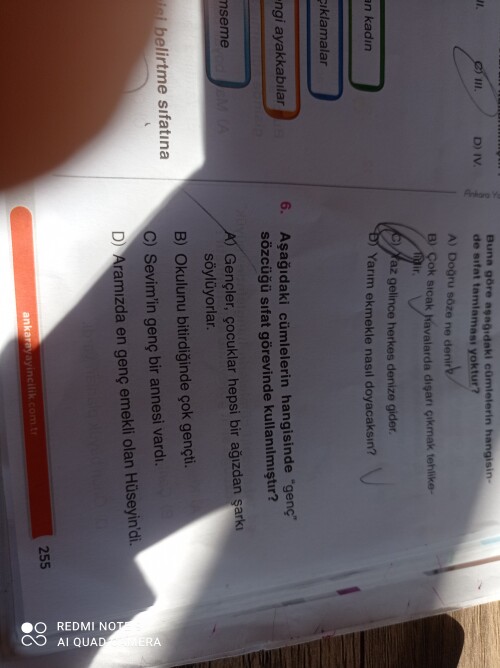 Soru cevaplayabilir misiniz?