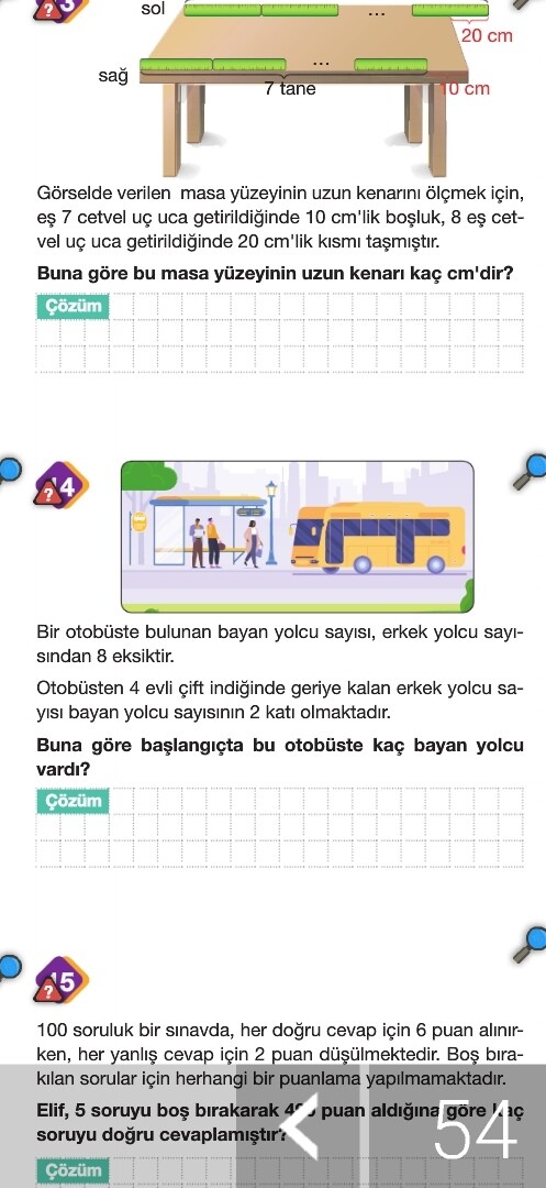 Şu soruları denklemli çözer misiniz