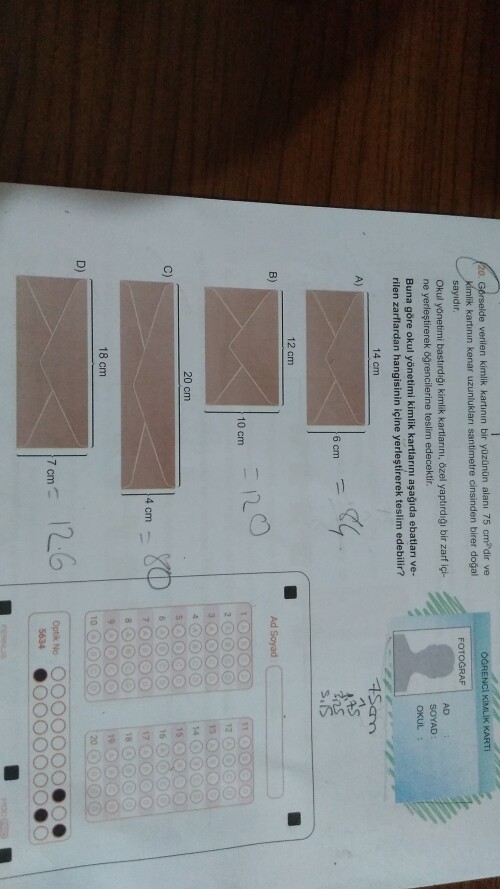 Soruyu anlatarak çözer misiniz? Lütfen......