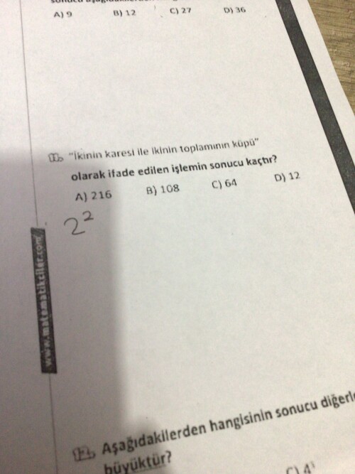 11. Soruyu çözermisiniz