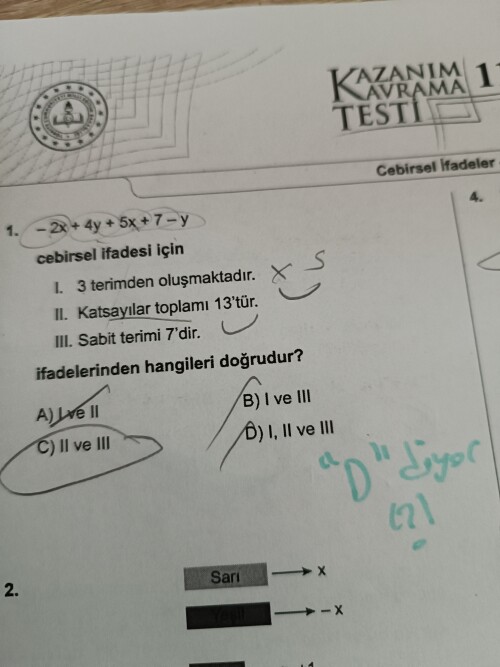 1.soru cvp D diyor ama soru hatalı gibi geldi