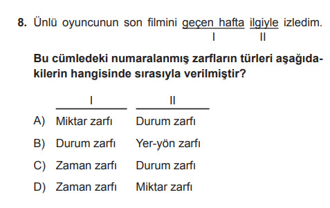 sorunun cevabı nedir?