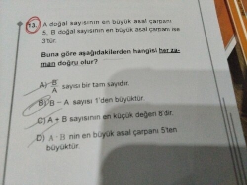 Bu soruyu açıklar mısınız