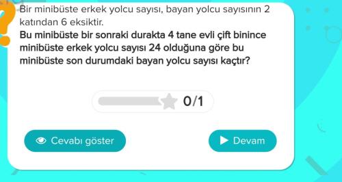 Sadece cevabı değil nasıl yapıldığını yazarsanız sevinirim.
