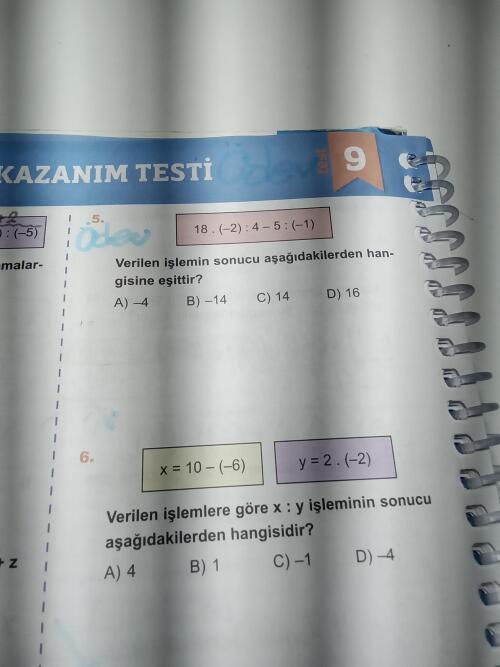 5. Soruyu anlatarak çözebilirmisiniz lütfen acil