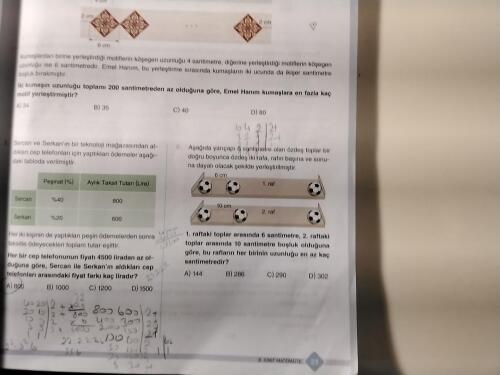 6. Soruyu anlamadım bulan varsa bana anlatabilir mi
8. Sinif matematik