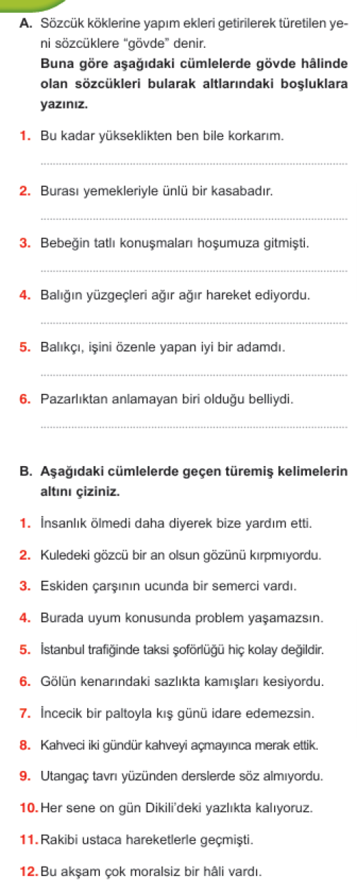 Cevapları.