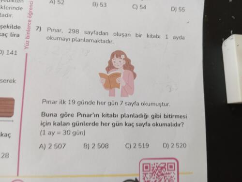 Sorunun şıklarında yanlışlık olabilir mi yapamıyorum