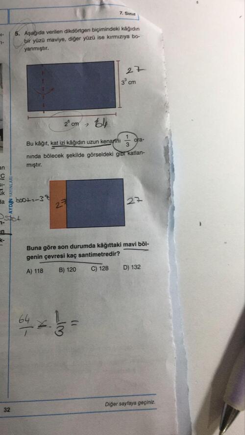 işlemli çözermisiniz yıldız veririm