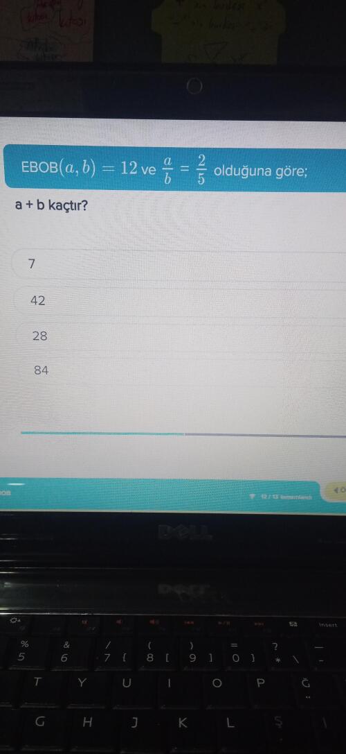 Bu soruyu anlatabilirmisiniz (cevabı 84)