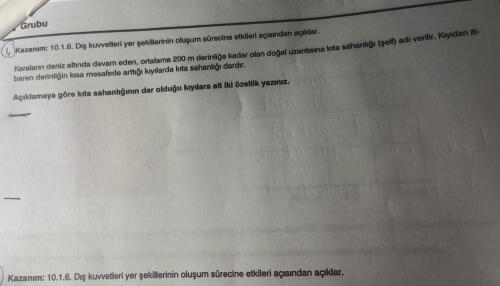 Kıta sahanlığının geniş olduğu kıyılara ait iki özellik yazabilir misiniz ?