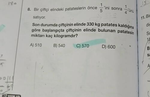 yapmaya ugrastım fakat yapamadım cevap c miş anlatarak cevaplayan olur mu🌟🌟
