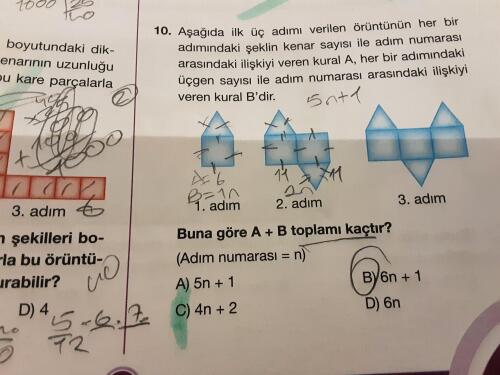Arkadaşlar merhaba.Bu soruyu çözemedim.A'yı buldum ama B'yı anlayamadım.