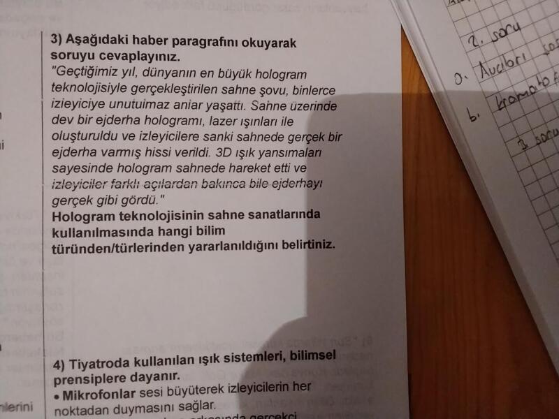 Bana acilen birisi bu sorunun cevabını atsın (ilk atana yıldız)😘
