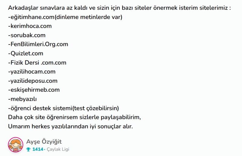 Cevap Resmi