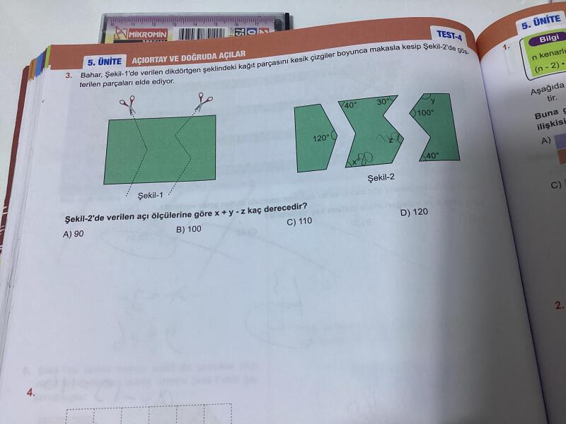 ,Bunu kendim hatırlamak için yazıyorum,Fenomen Yayınları A Matematik Sayafa 204 3.Soru