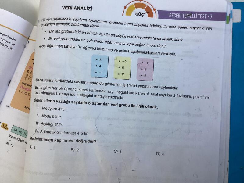 Cevap B nedenini açıklayana yıldız vereceğim