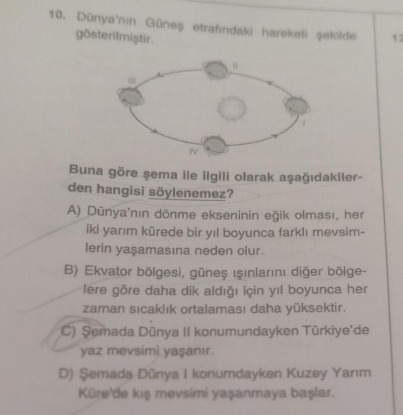 Cevabını açıklayarak yaparmisniz