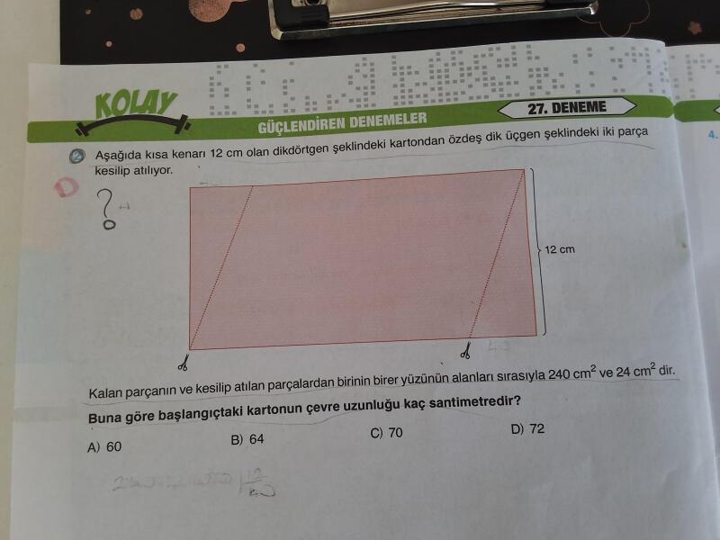 Arkadaşlar bu soruyu anlatarak çözer misiniz
Çözene ✨️✨️