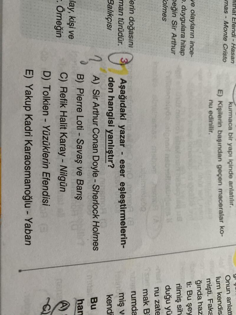 Bunun cevabı ne bakabilirmisiniz