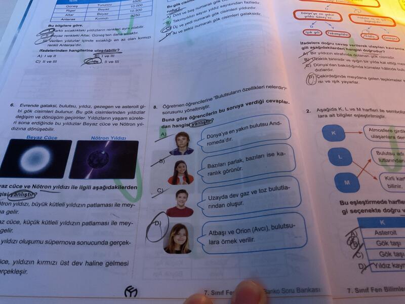 8. Soruyu anlatabilir misiniz d doğru ama a da doğru 😞