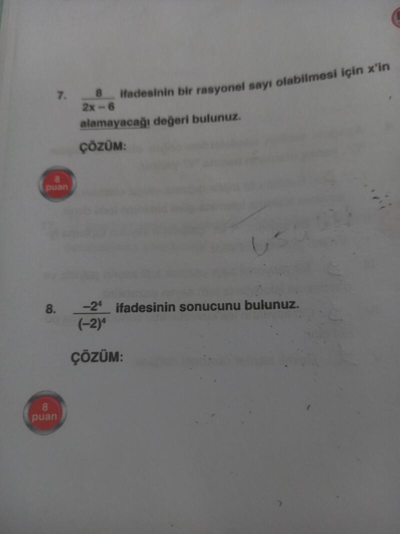 Arkadaşlar ikisinide çözermisiniz lütfen