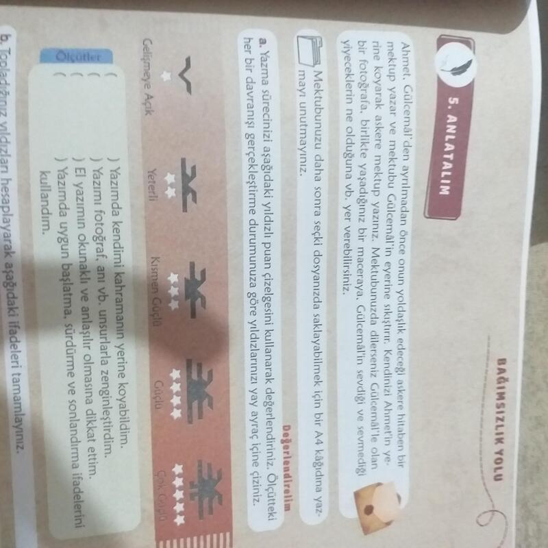 Arkadaşlar en yukardaki yazı yanında mektup resmi olan 
Türkçe 6. Sınıf ders kitabı sayfa 77
Süre 3 saat yardım edin 
Yapan herkese yıldız💫💫💫💫💫