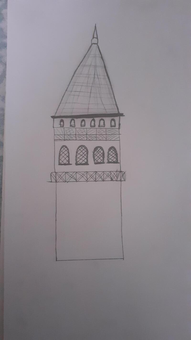 Galata kulesi çizmeye çalıştım ama..  daha tamamlanmadı güzel olmuşmu puanlayınnn