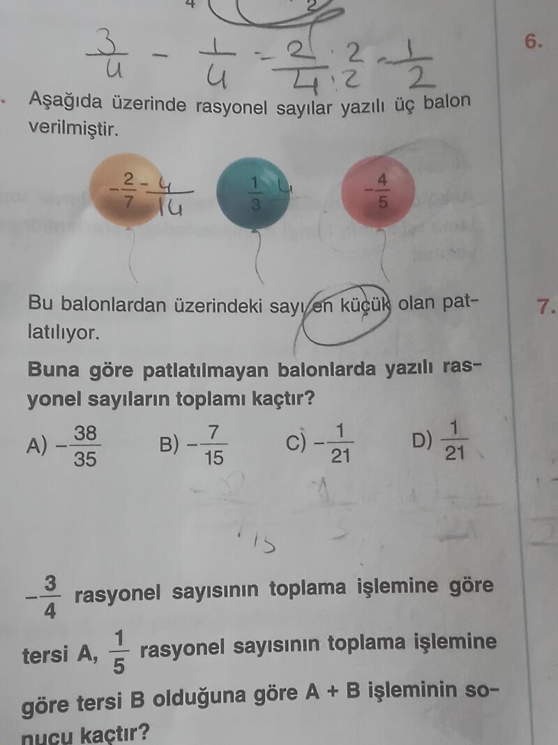 Sevgili hocalarım ve arkadaşlar 
Bu soruda zorlandım 
Yardım ederseniz çok sevinirim 
İyi dersler
( Balonları oldugu soru)
(Parantez içinde söylemeyin nedeni alttaki soru görünüyor