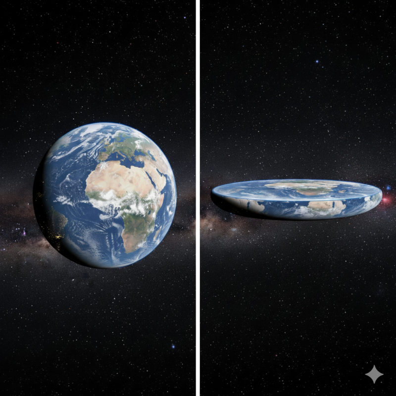 Dünya tepsi şeklinde mi yoksa küre mi? küre olduğunu biliyorum ama kafam karışıyor.