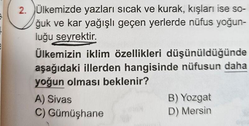 BU SORUYU YAPAMADIM LÜTFEN YARDIM EDİN