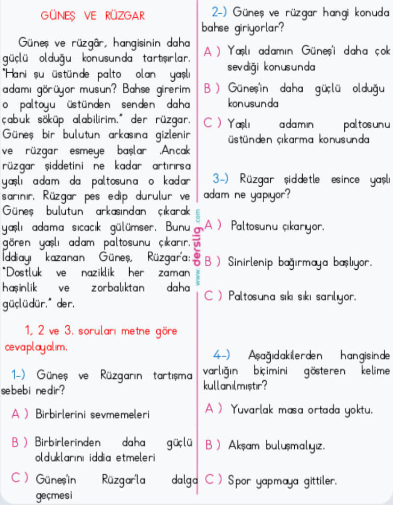 Derslikten güzel bir test buldum. Ben çözdüm ama bu testi soru olarak size de göndermek istedim. (Sadece soruların numaraları ve cevaplarını yazsanız da olur)
⭐️İlk ikiye yıldız⭐️