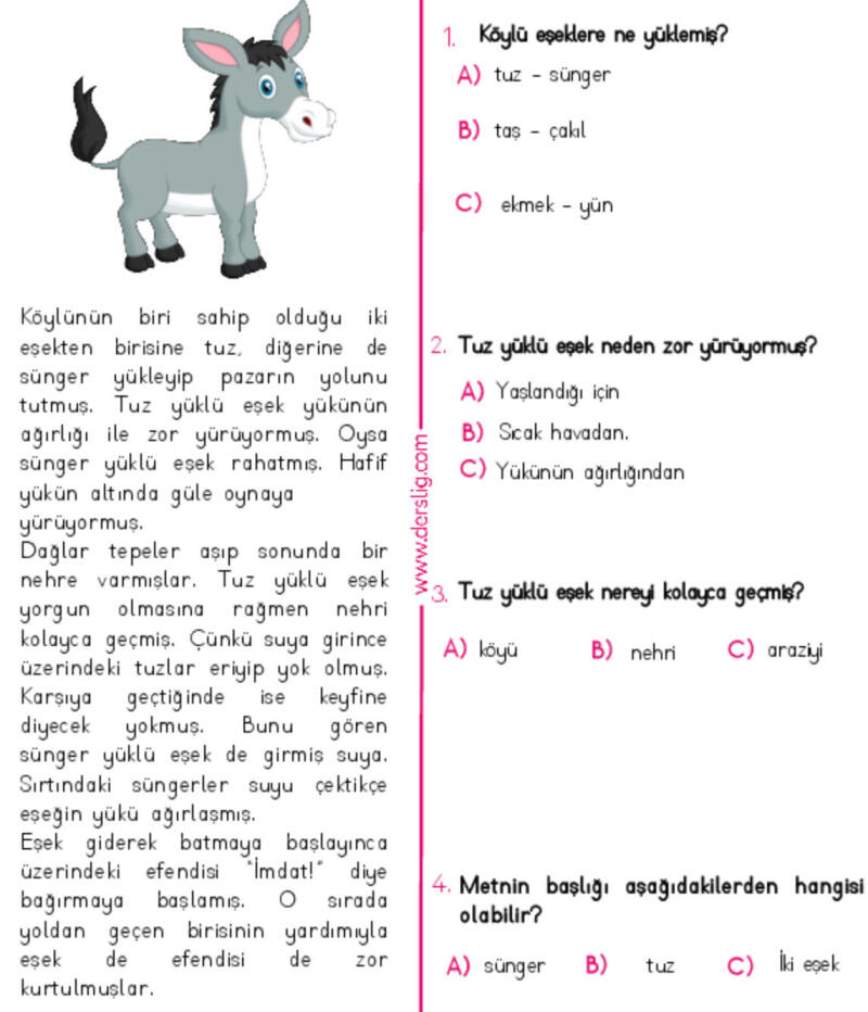 Derslikten güzel bir test buldum. Ben bu testi çözdüm ama soru olarak size sorayım dedim. 
Hadi bakalım kolay gelsin.☺️🤗🫰🏻😊 Lütfen çözebilirseniz çok sevinirim. 🙃
⭐️İlk ikiye yıldıZ⭐️