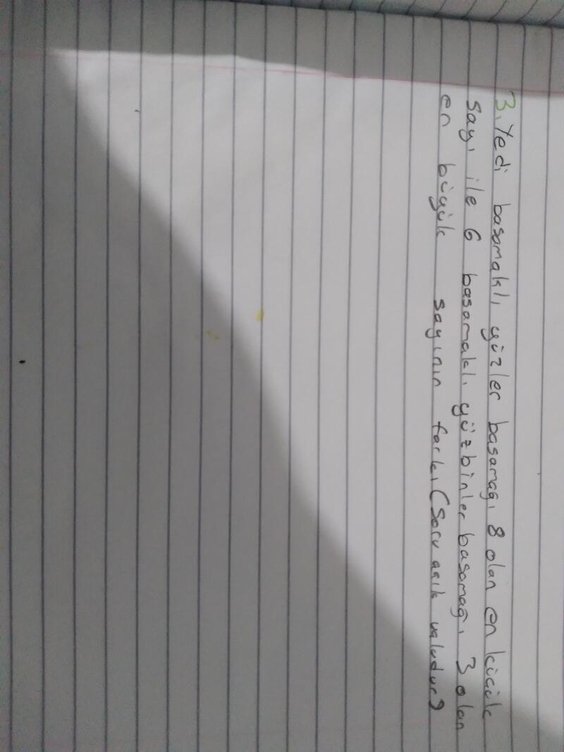 Cevabı bulur musunuz?